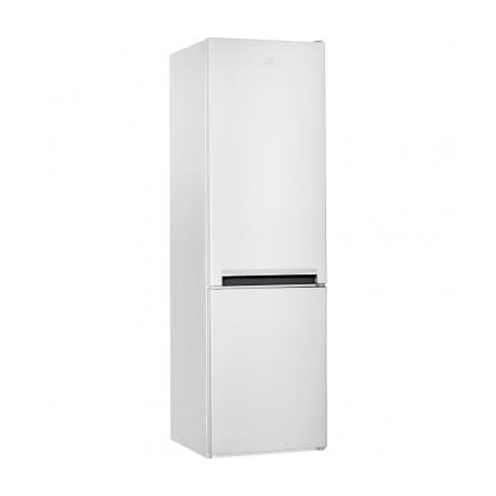201 cm aukščio baltos spalvos šaldytuvas su šaldikliu Indesit LI