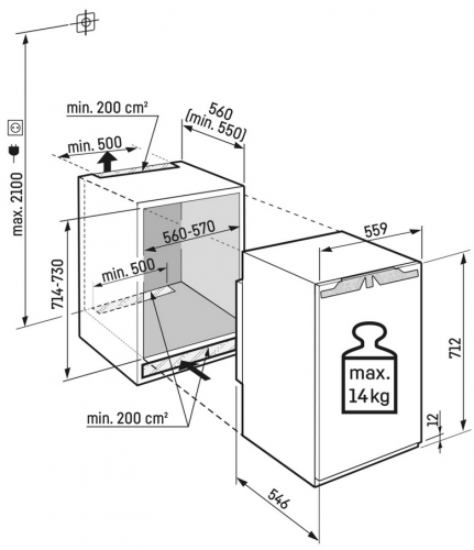 LIEBHERR IFNd 3503 Šaldiklis